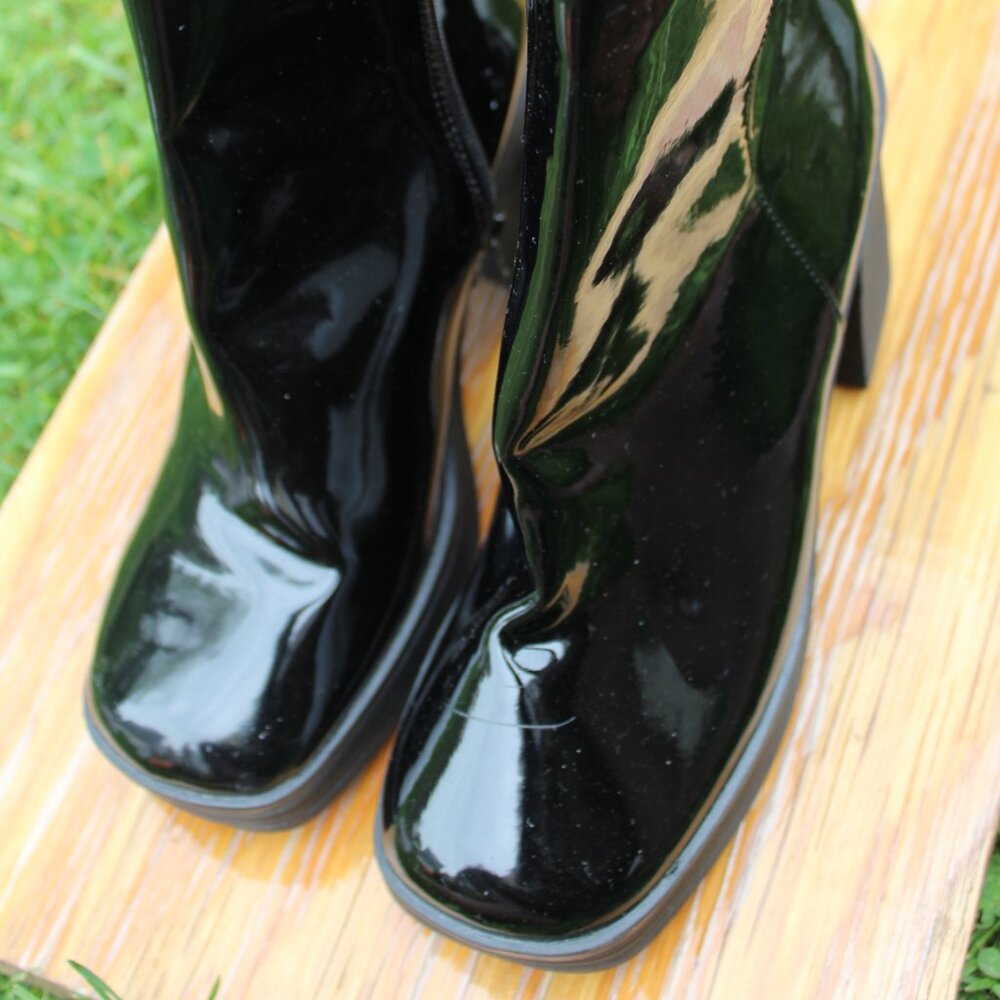 Black Platform Boots - image 1